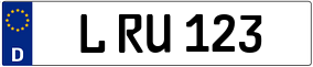 Truck License Plate